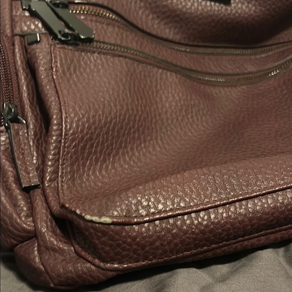 Fiorelli Textured Burgundy Shoulder Bag - Picture 7 of 8